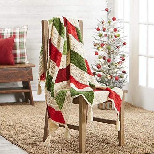 Herrschners Herringbone Christmas Afghan Kit