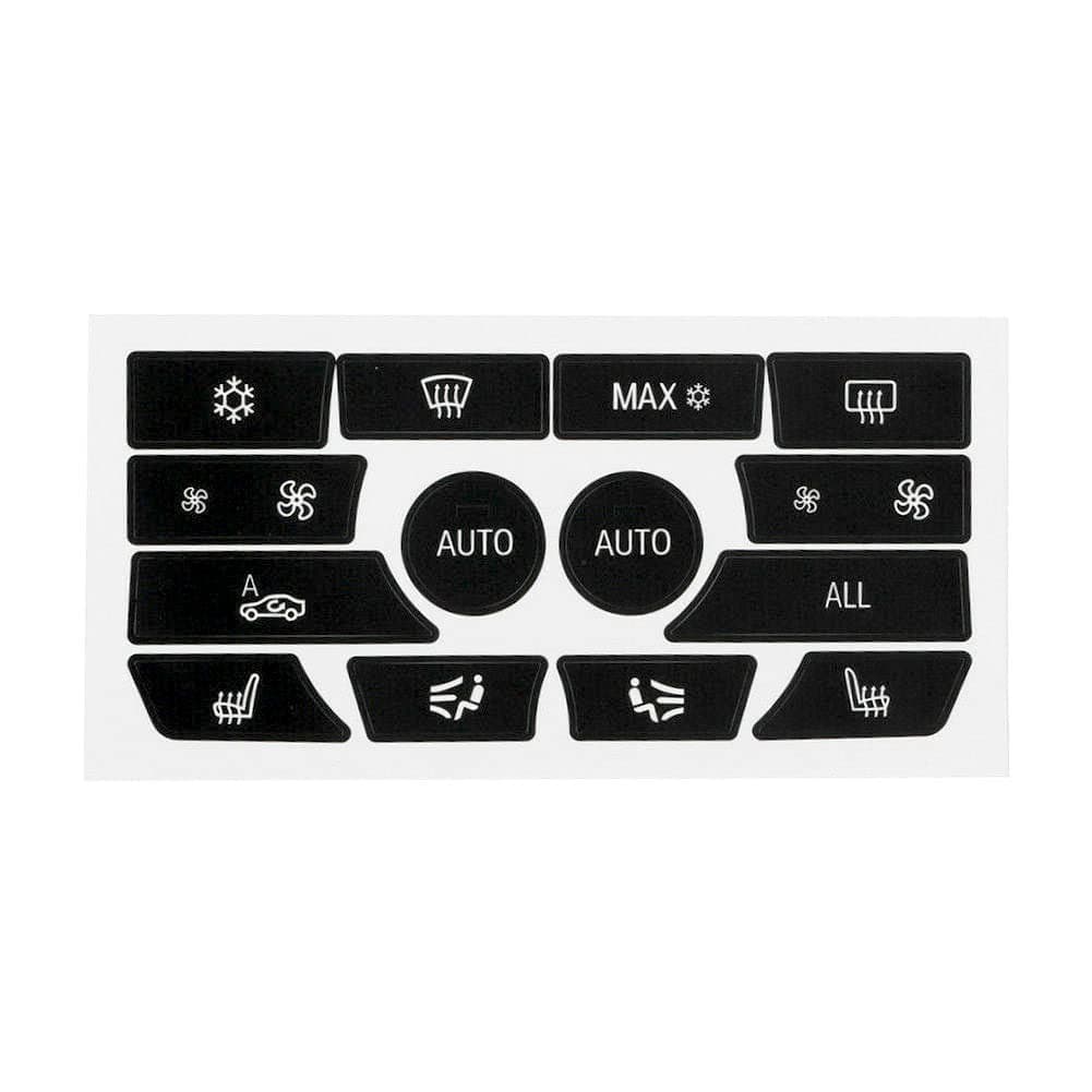 AC Dash Button Repair Kit, Stickers Decals Compatible with BMW 5 Series 2009-2015, 1pc (BMW-5 Series)