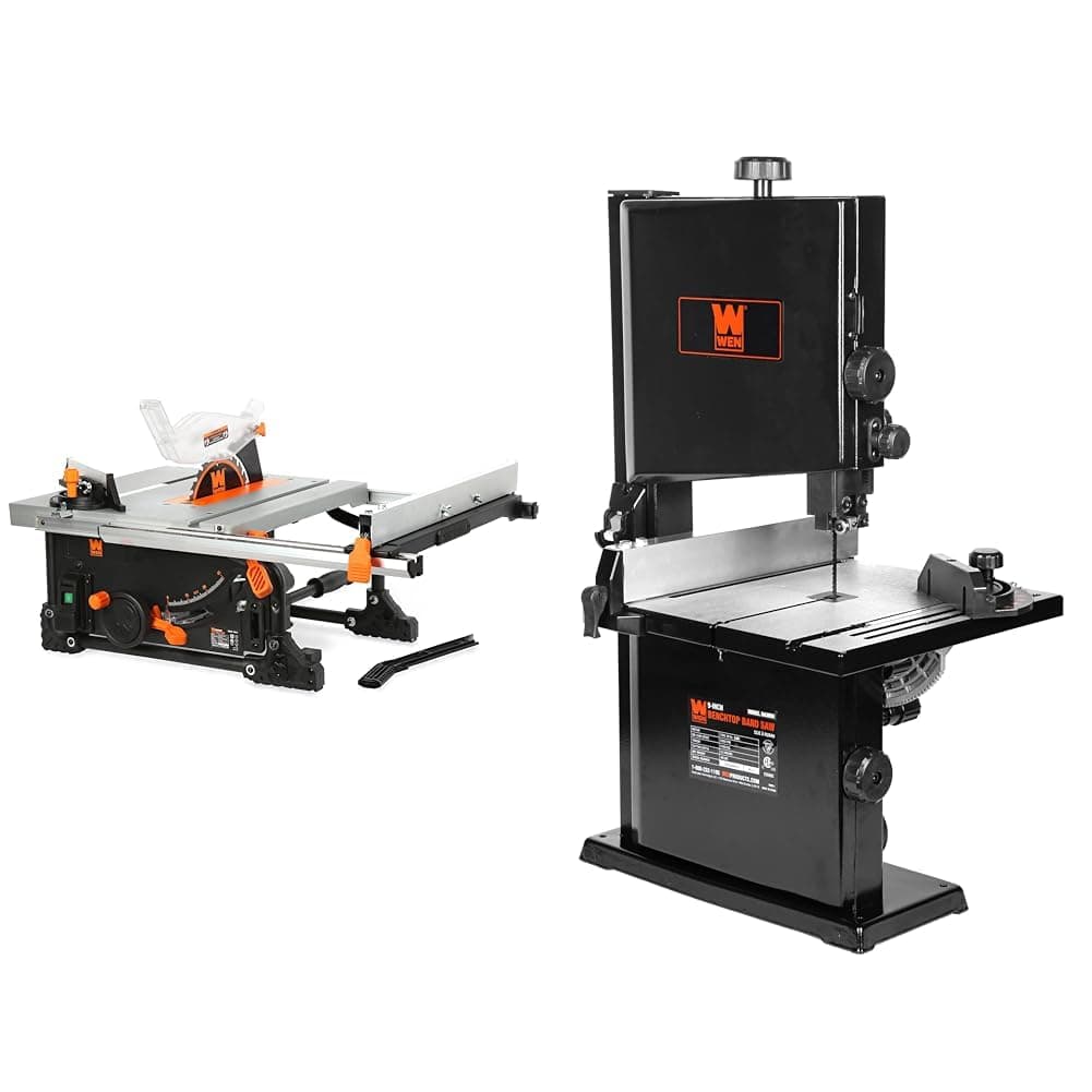 WEN 11-Amp 8.25-Inch Table Saw and 9-Inch Band Saw Benchtop Bundle