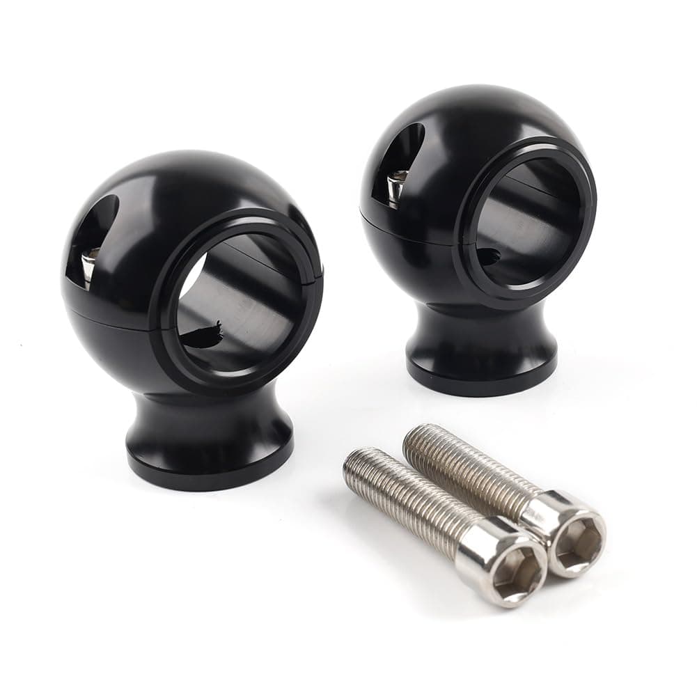 Newsmarts 32mm Fat Handlebar 1.25" Clamp Risers Mount CNC Black for Harley Dyna Fat/for Street bob Low Rider Super/Wide Glide Motorcycle