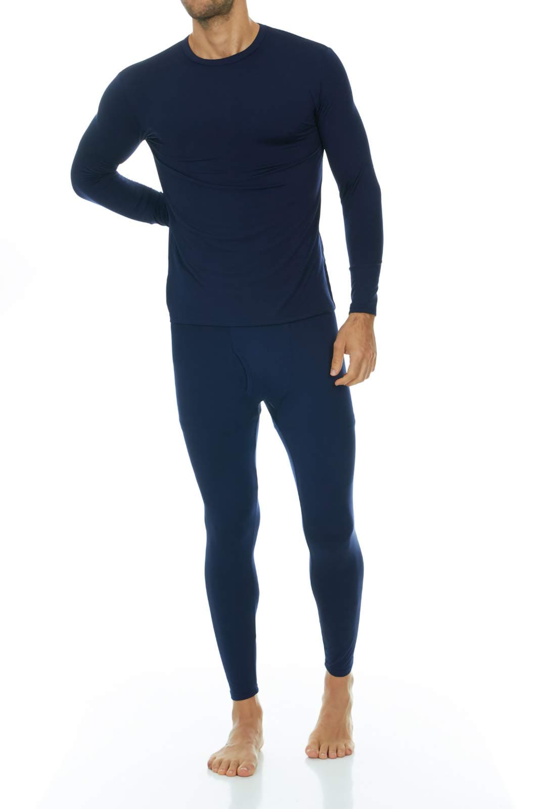 ThermajohnLong Johns Thermal Underwear for Men Fleece Lined Base Layer Set for Cold Weather