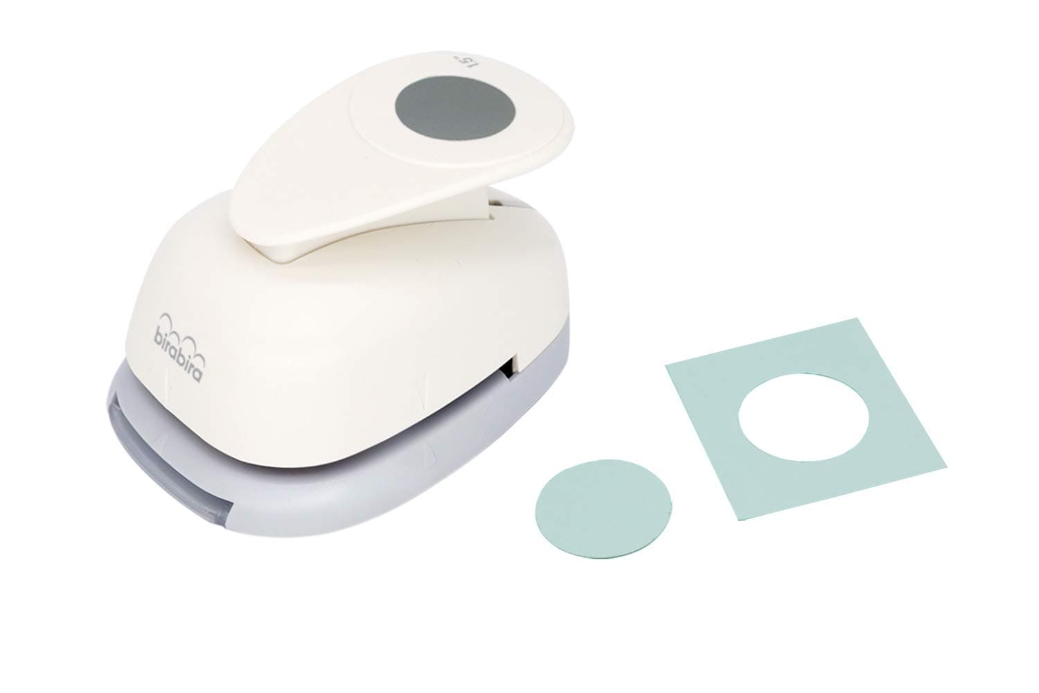 Bira Craft 1 1/8 inch Circle 2 Lever Action Craft Punch for Paper Crafting Scrapbooking