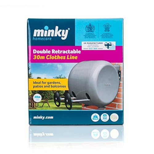 2 x 30m Retractable Reel Clothes Washing Line