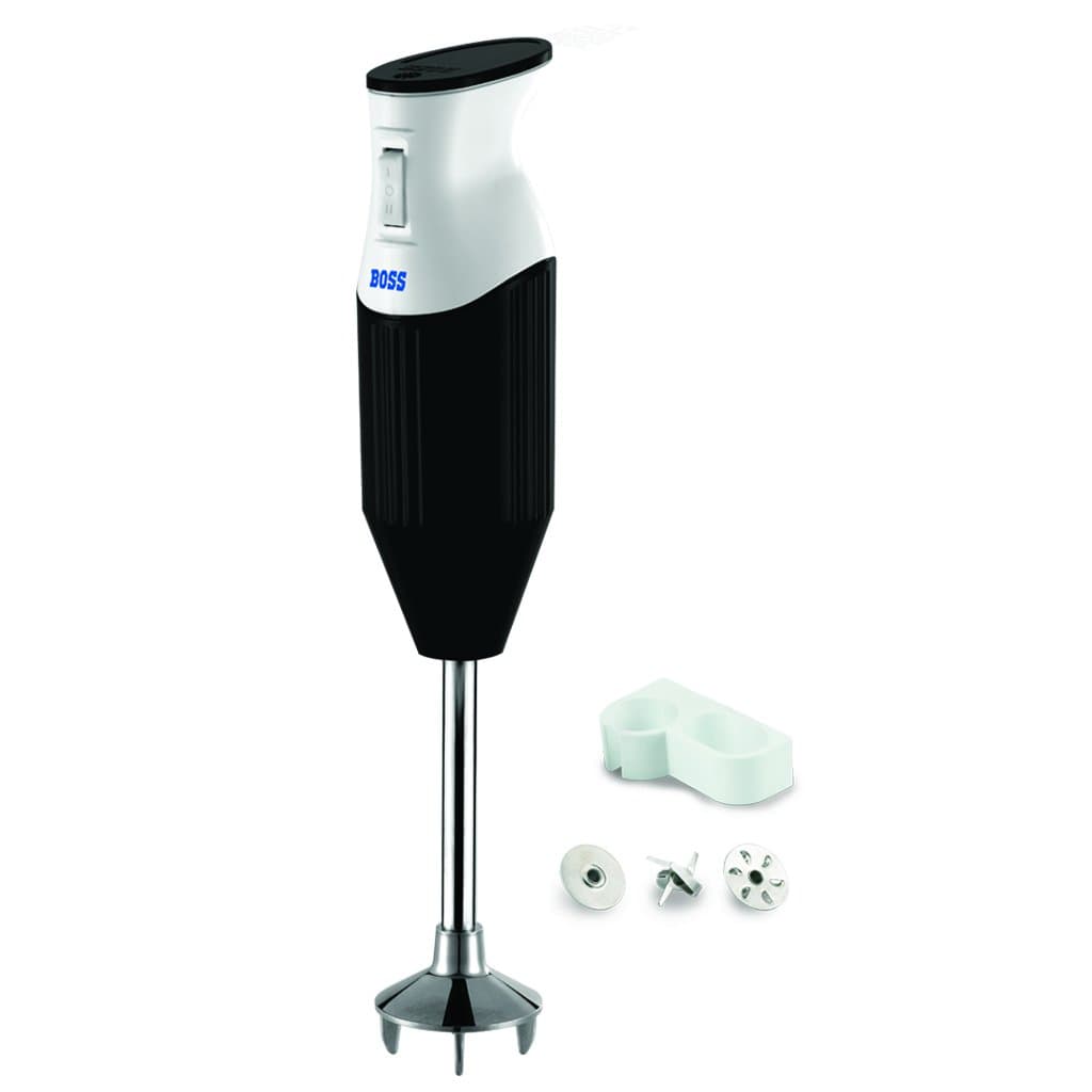 Boss B121 Hand Blender, 160W (Black, White)
