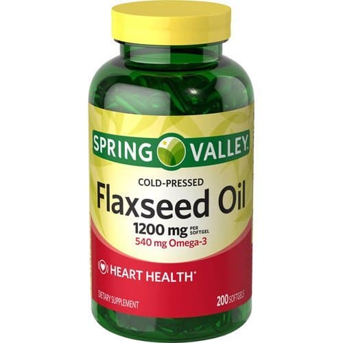 Spring Valley - Flaxseed Oil 1200 mg, 200 Softgels by Spring Valley