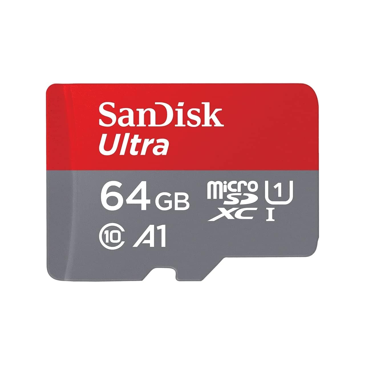 64GB Ultra microSDXC -I Memory Card with Adapter - 120MB/s, C10, U1, Full HD, A1, Micro SD Card - SDSQUA4-064G-GN6MA