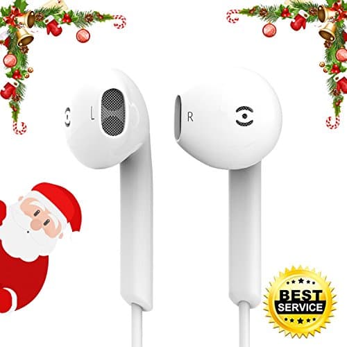 Earbuds, Kipper iPhone In Ear Headphones with Mic and Valume Stereo Earphones for iPhone 6s 6 Plus 5s 5 4s SE iPad iPod IOS 7 8 9 10 11 Galaxy S8 S7 S6 Edge Note 8 Earbuds For All cell phones