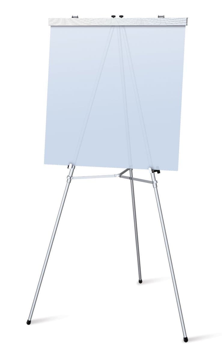 Heavy Duty Silver Flip Chart Aluminum Display Stand Presentation Easel, Holds 50lbs Made in USA. …