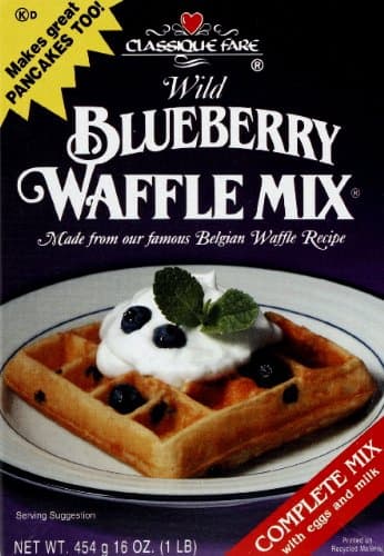 Classique Fare Wild Blueberry Waffle Mix 16 oz.