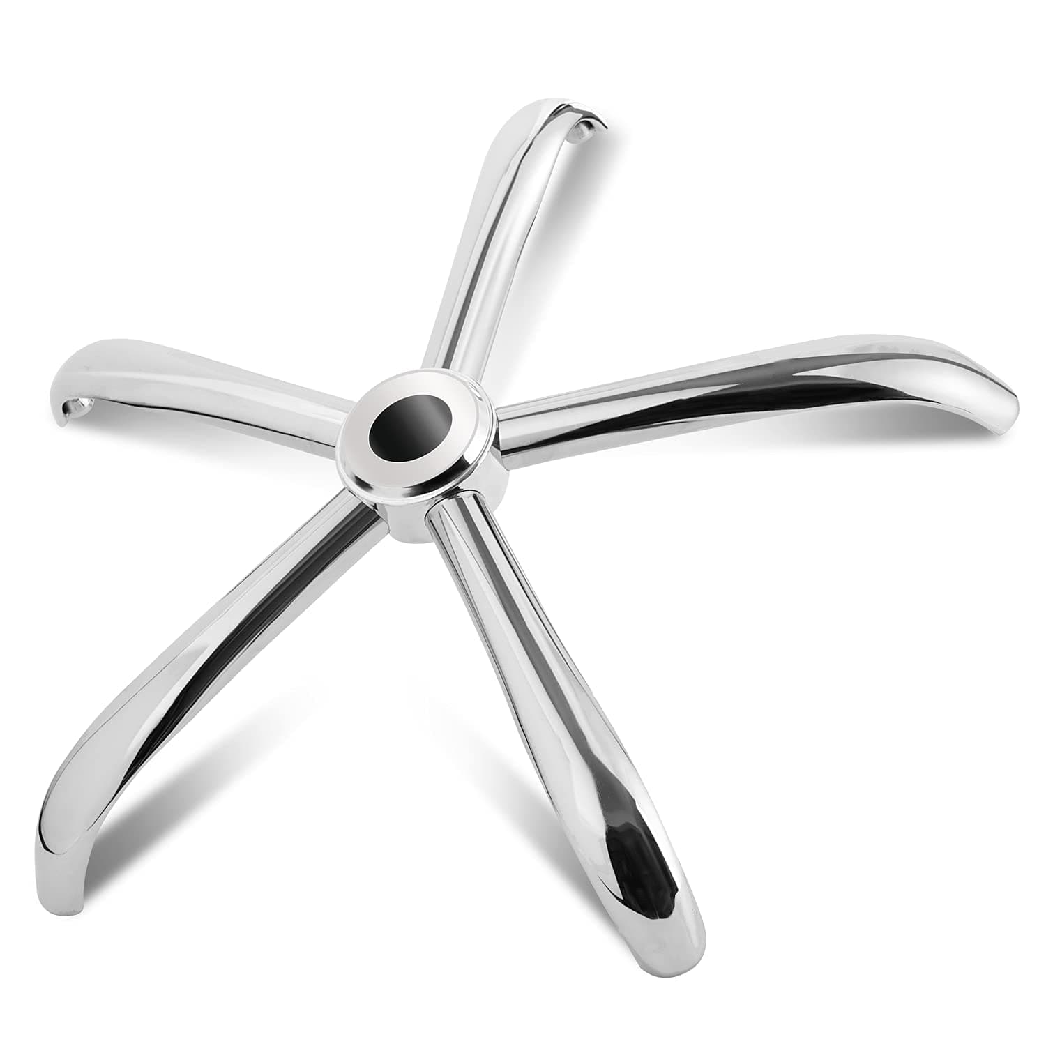 Mastery Mart Office Chair Base Replacement, 28 Inch Heavy Duty(2500 Lbs) Metal Leg, Reinforced to Repair Swivel Gaming Chair Bottom Part with Universal Caster and Gas Cylinder Size (Silver)