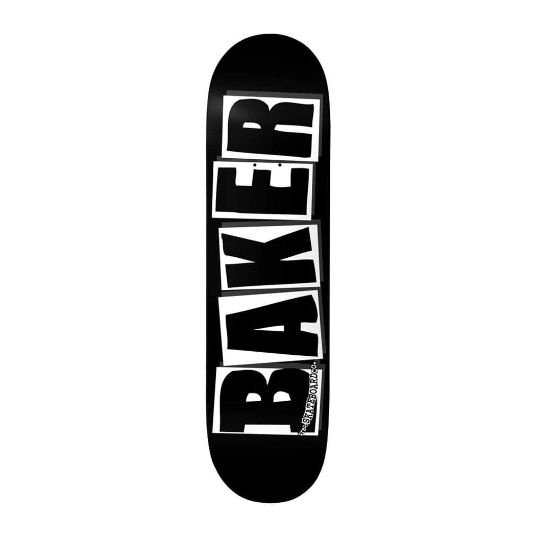 Brand Logo Deck-8.0 Black/White Skateboard Deck