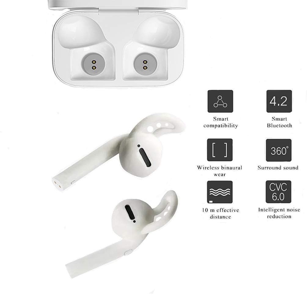 Zappos i Twin Series Wireless In-Ear Bluetooth Headset Earphone with Mic, Twin Use Air Plugs