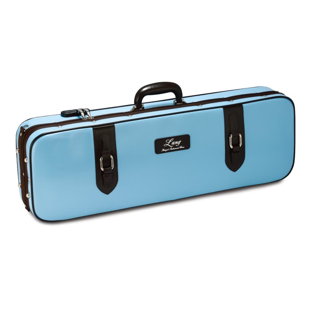 Violin Case 4/4 6.5 Lbs Exterior:Sky Blue & Choco Brown/Interior:Baby Blue