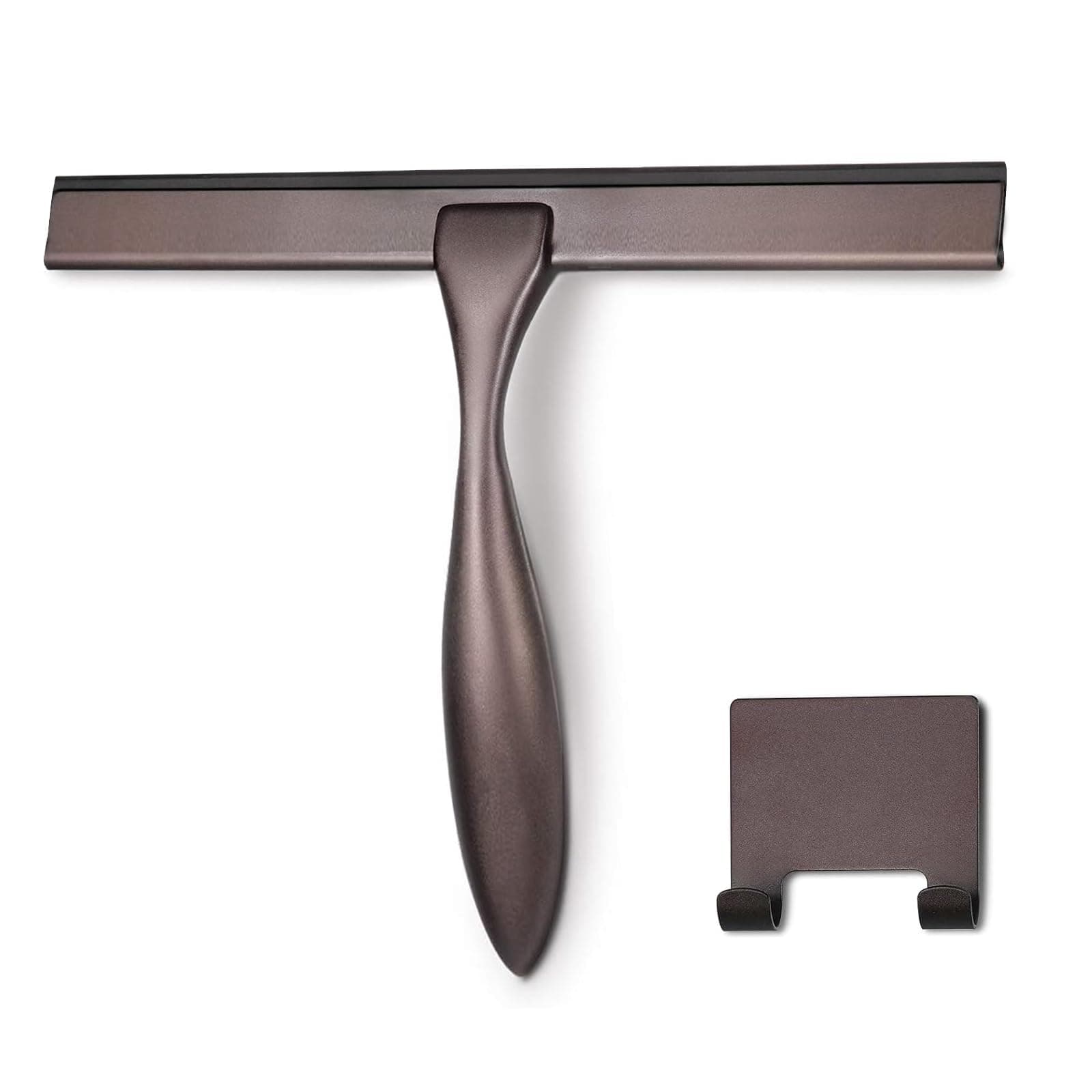All-Purpose Shower Squeegee for Shower Doors, Bathroom, Window and Car Glass - Bronze, Stainless Steel, 10 Inches