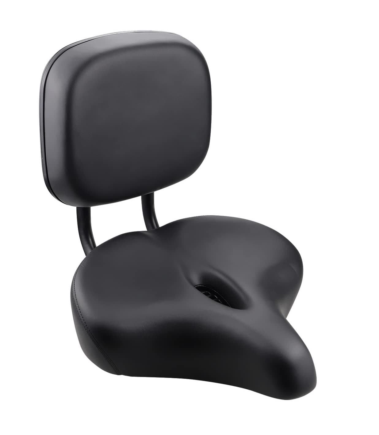 MEGHNA Bike Saddle with Backrest Replacement Soft Back Rest PU Cushion for Mountain Bike Tricycle Commuter Bike