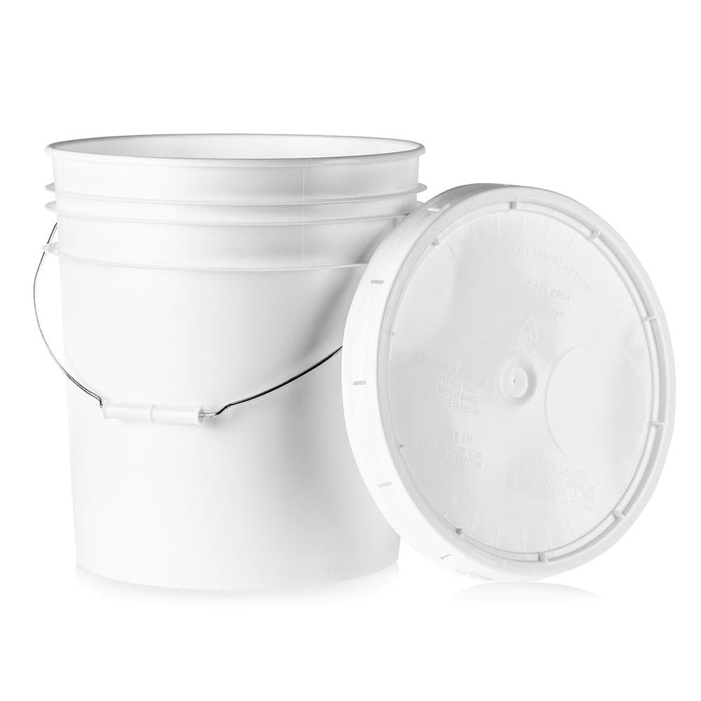 ePackageSupply 5 gallon Buckets with Lids-3 pack, White