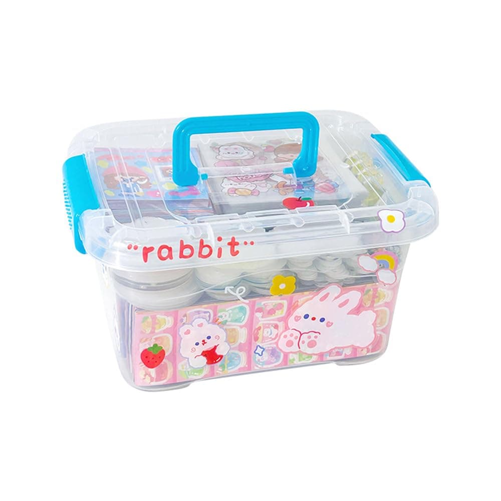 ERANC 389 Pcs Gu-ka Laser Sticker Set Combination, Various Shapes of Gupan are Material Bags for Girls to DIY (A0805)