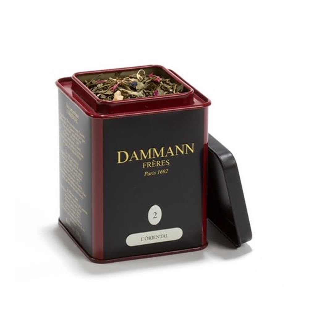 Dammann Freres L'Oriental Loose Leaf Tea in Tin 3.52oz/100g (Pack of 6)