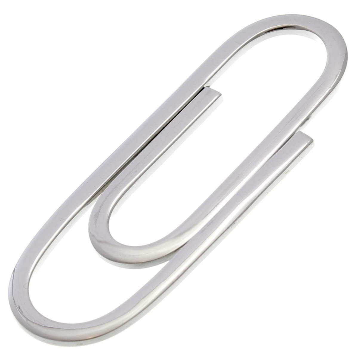 Solid 925 Sterling Silver Money Clip Paperclip Design for Men with Jewellery Gift Box - Men's Gifts