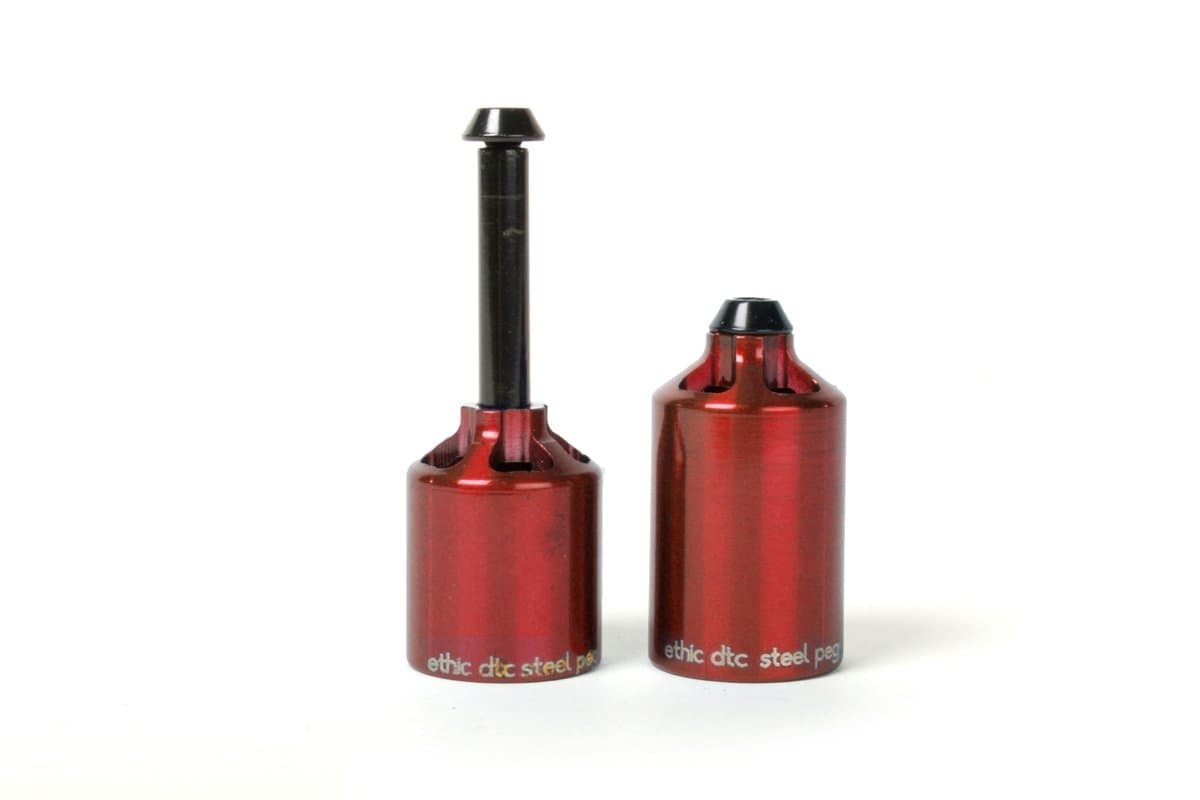 Ethic DTC Steel Stunt Scooter Pegs, Red