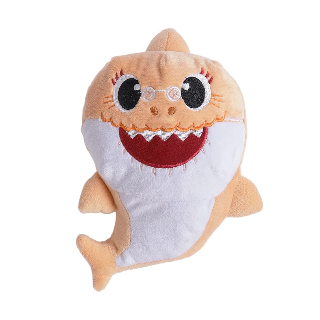 Pinkfong Baby Shark Plush Singing Plush Toy 8 Inch Grandma Shark for The Kids of 1 Year and Above, White (BS60004)