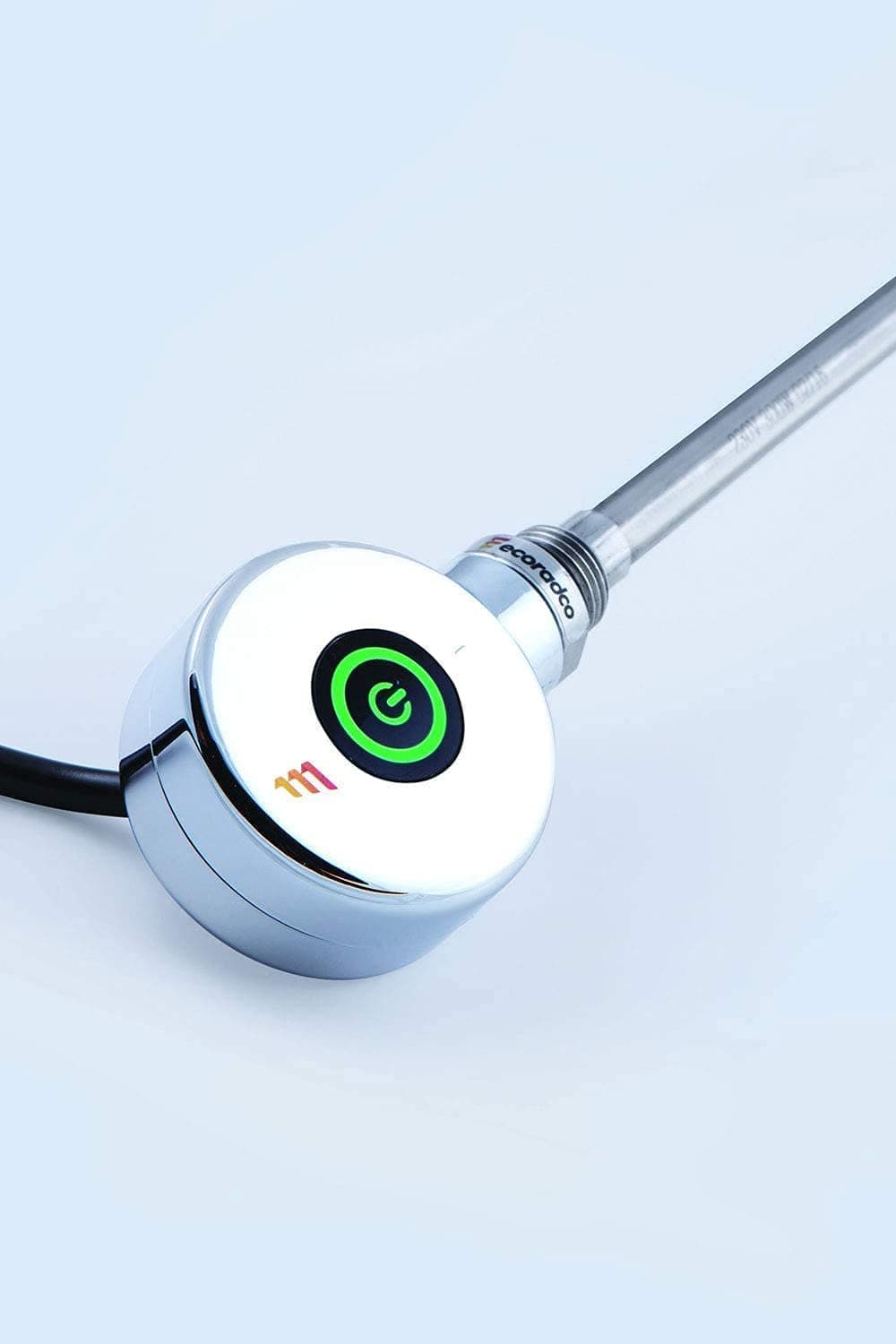 Designer Touch Control Thermostatic Electric Heating Element for Radiators, Towel Rails and Towel Warmers (300 Watt White)