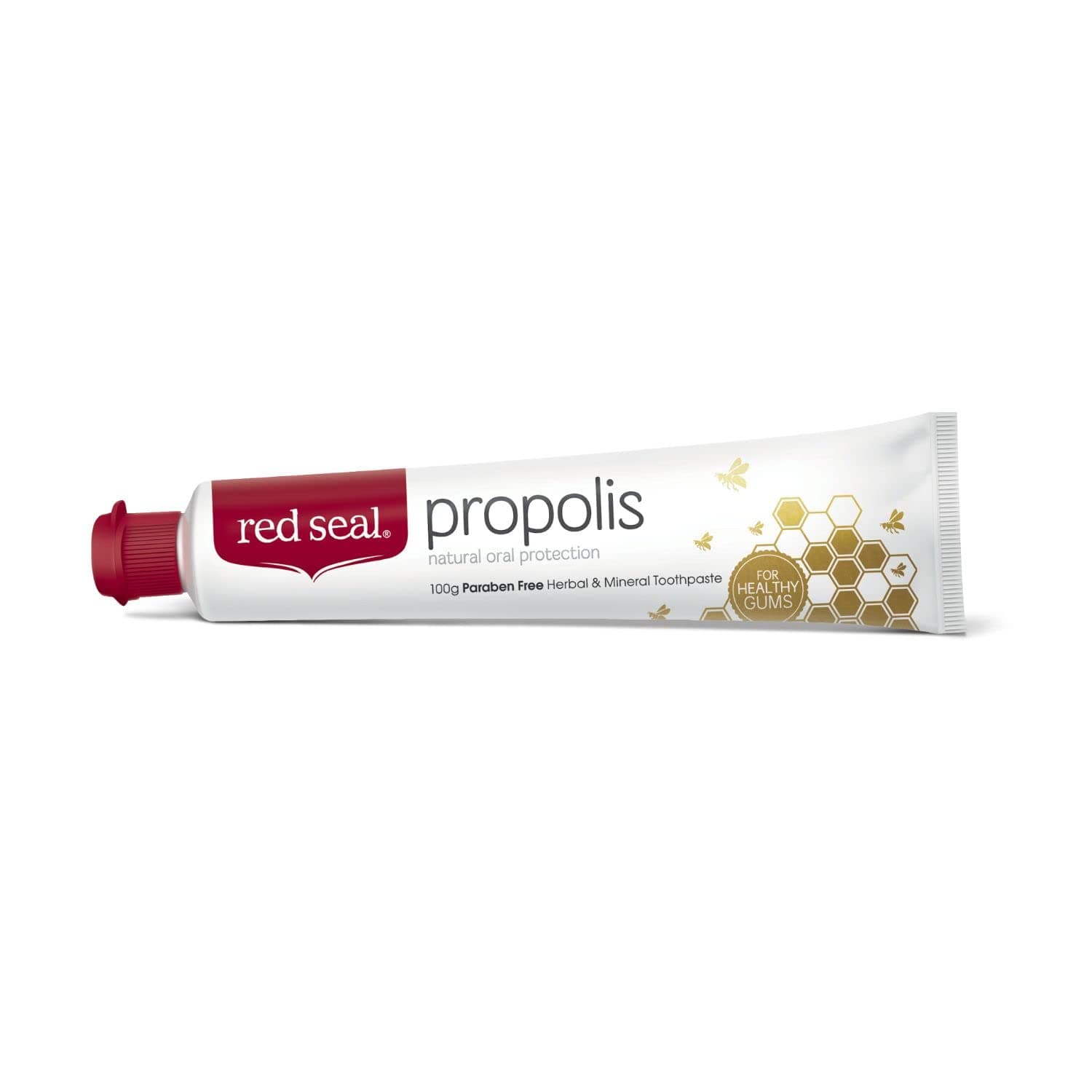 Red Seal Propolis Toothpaste – Toothpaste Made with 100% New Zealand Bee Propolis Extract, Anise, Peppermint, Eucalyptus Essential Oils - No Fluoride, No Preservatives, No Artificial Flavors or Colors