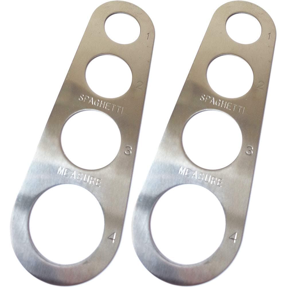 Stainless Steel Spaghetti Pasta Measurer Measure Tool Portion Control Gadgets with 4 Serving Portions Cooking Tools 2 Pack