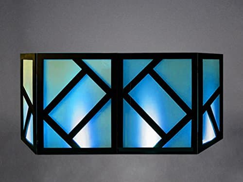 DJ Facade/DJ Booth by Dragon Frontboards: Tatsu 4 Panel/Black Frame