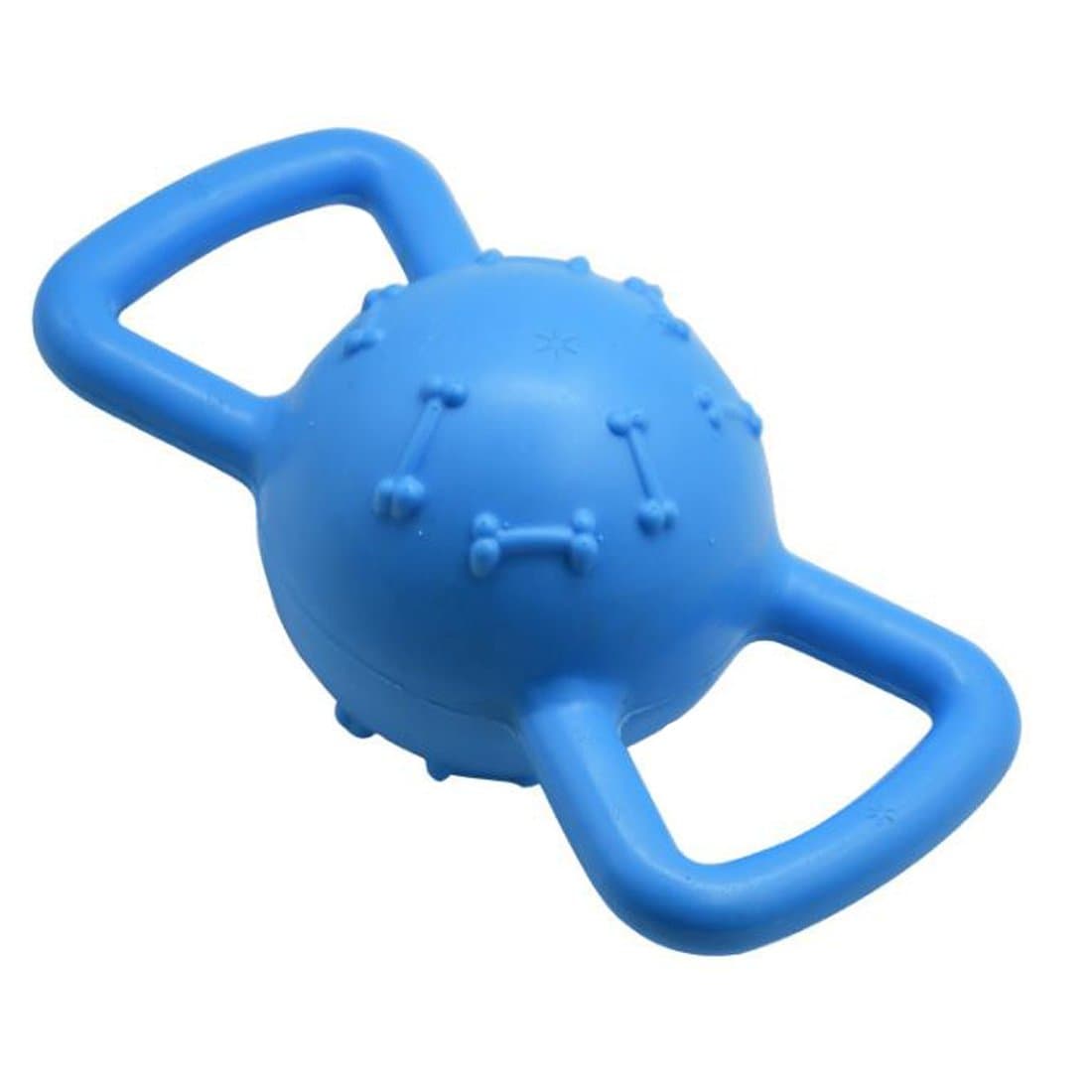 Dog Interactive Squeaker Toy, Floating Fetch Throw Ball for Training Playing (Blue)