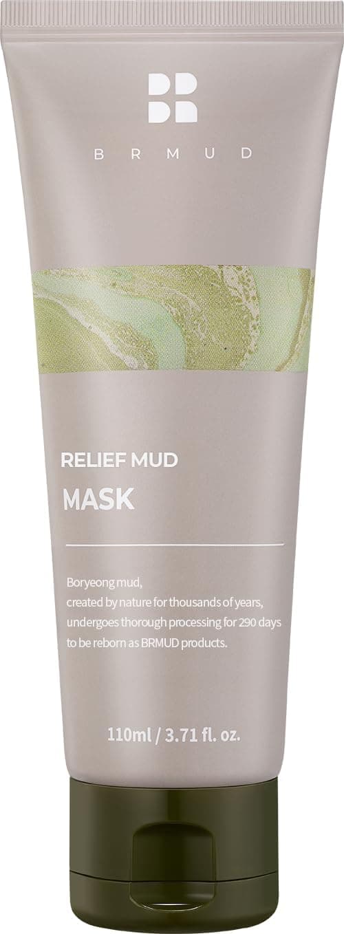 BRMUD Relief Mud Mask | Cardi B Mud Mask - Body Mud Hydrating & Moisturizing Deep Pore Cleanser Face & Body Mask w/ 91.8% Nature-Derived Ingredients - K Beauty Body Mud (3.72 fl oz)