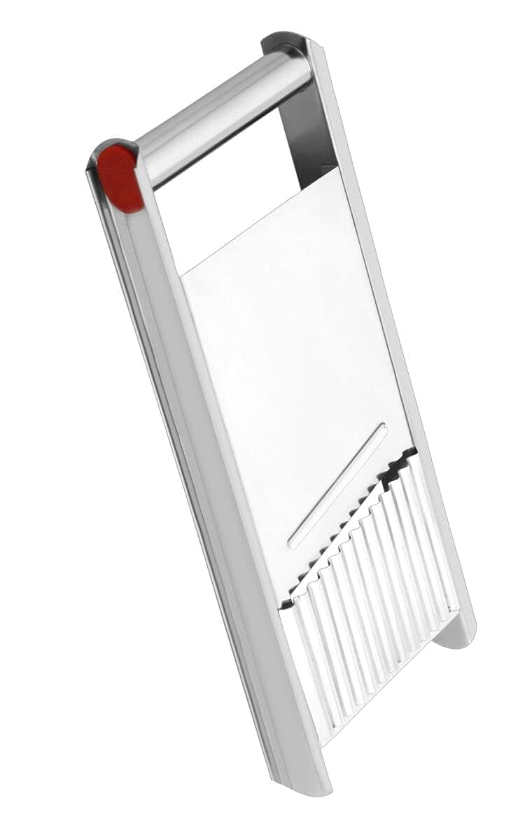 Jumbo Potato Slicer - Stainless Steel Potato Chips Maker Machine with Plain & Ripple Blade & Handle for Home Kitchen & Restaurant, Chips Slicer Cutter for Potato, Onion, Vegetable Salad
