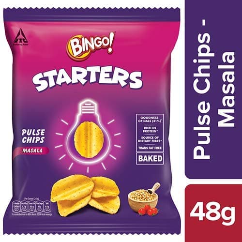 Bingo Starters Pulse Chips - Masala 48g