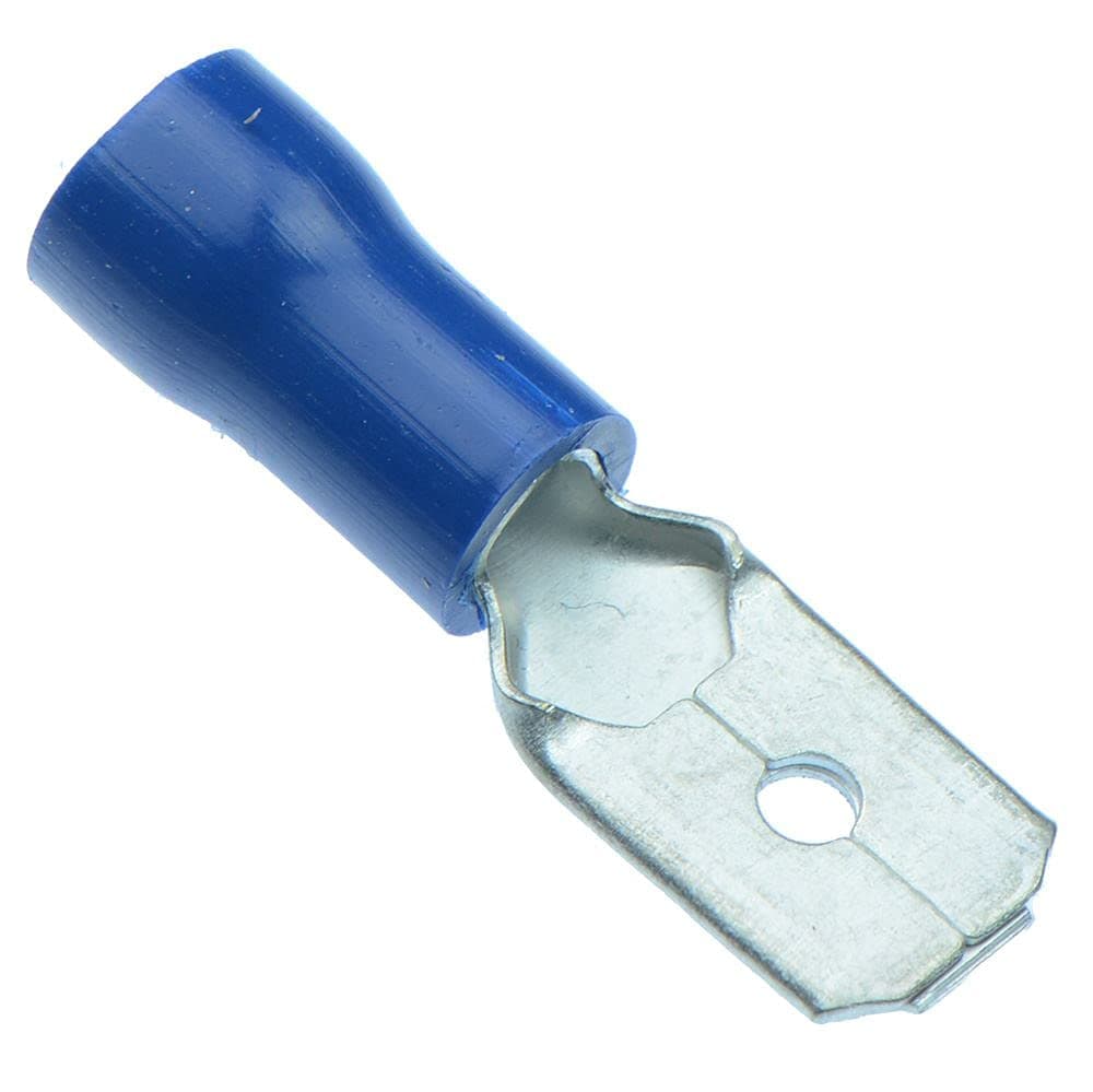 6.3mm Blue Male Crimp Spade Connector