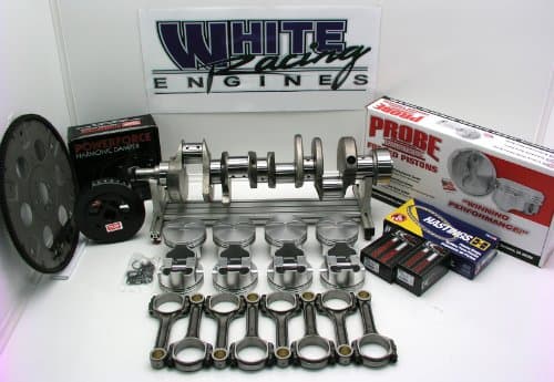 SBC 383 CHEVY ROTATING ASSY. FORGED FLAT TOP PISTONS 4.060 BORE, 1pc RMS