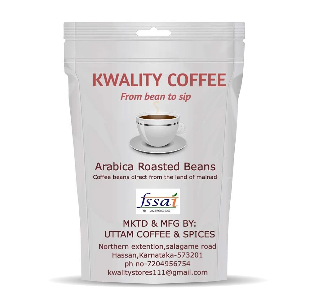 Kwality Arabica Roasted Coffee Beans - 250 GMS