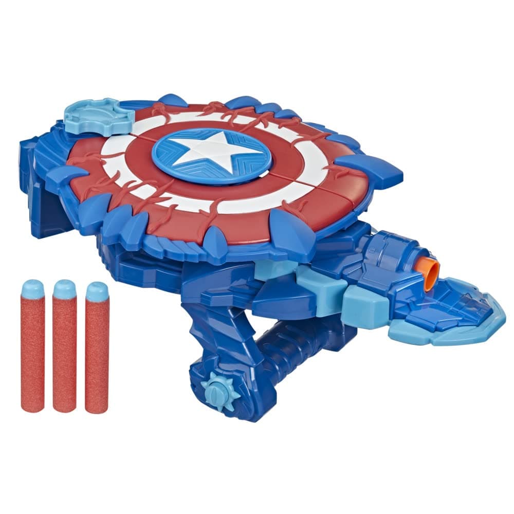 Marvel Avengers Mech Strike Monster Hunters Captain America Blast Shield Roleplay Toy, Children Aged 5 And Up, Multi color