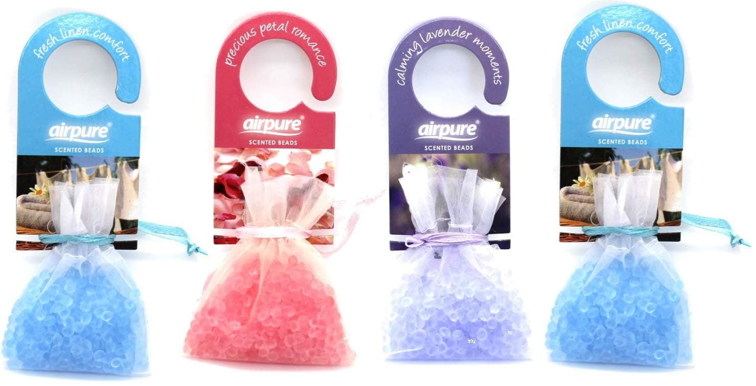 Classic Scented Beads (4 Pack) Drawer, Cupboard, Wardrobe, Car Air Freshener