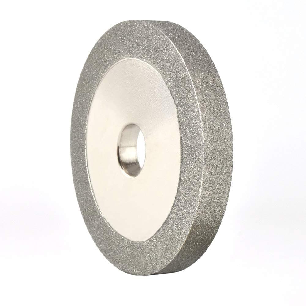 Flat Diamond Grinding Wheel 3-1/16" x 1/2" x 3/8" Grit #150 Parallel Cutter Wheel for Hard Alloy, Tungsten Steel, Ceramic, Gem, Glass - 1Pack