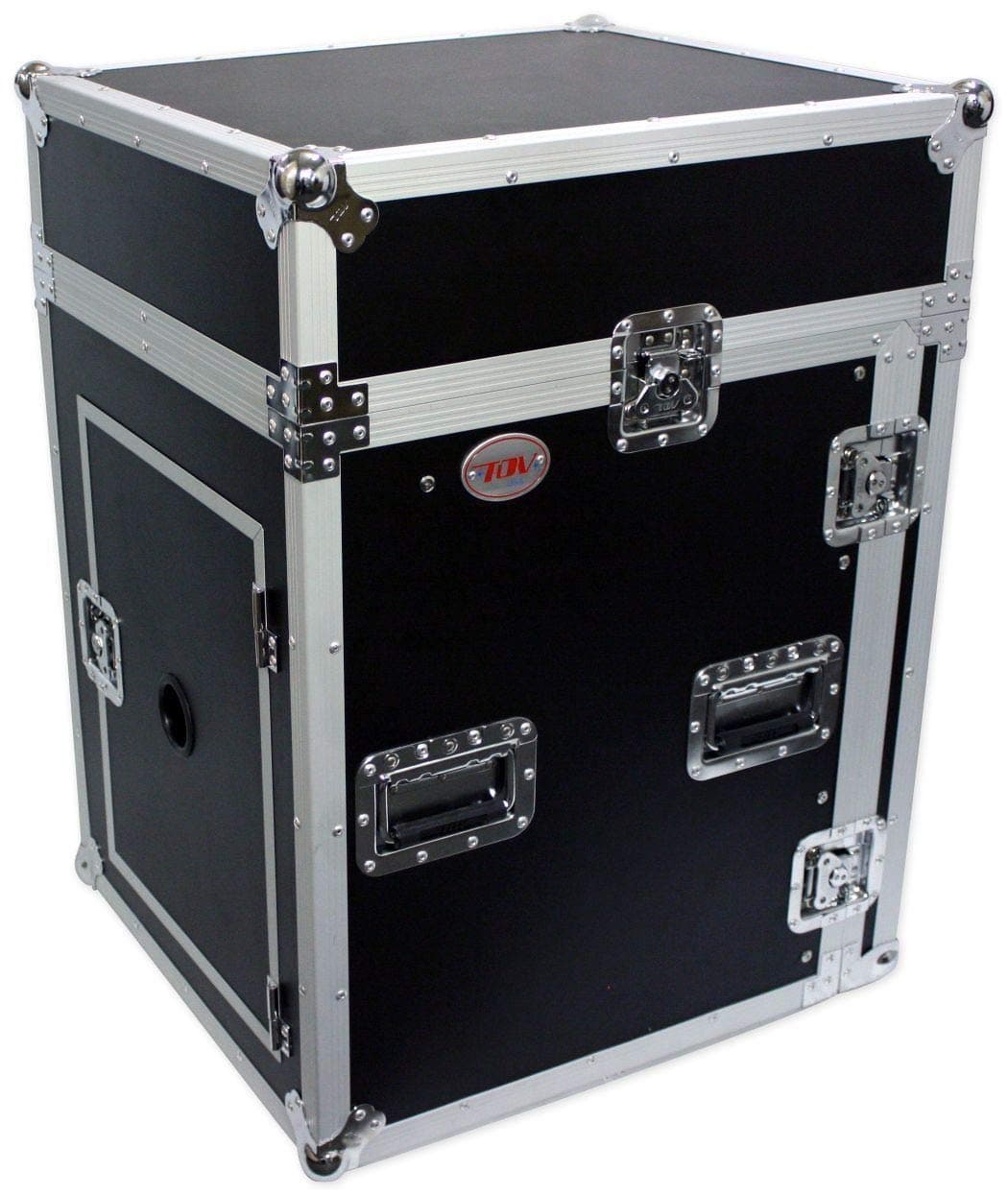 TOV Pro X T-14MRSS 14U x 10U Slant Combo DJ Rack Flight Case w/ 4" Wheels/Casters
