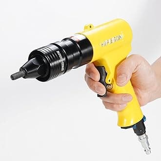 HIFESON Pneumatic Thread Insert Tool with M6 & M8 & M10 Self-Locking Head Gun,Quick-Change Mandrels,Industrial Grade Adjustable Speed Rivet nut Tool