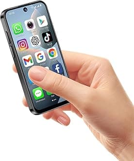 ZOKOE 3G Mini Phone Unlocked, Dual - SIM, Face Unlock, 3.88 - inch HD Screen, Cute and Portable Backup Phone, Small Smartphone for Children and Students (16GB, Black).