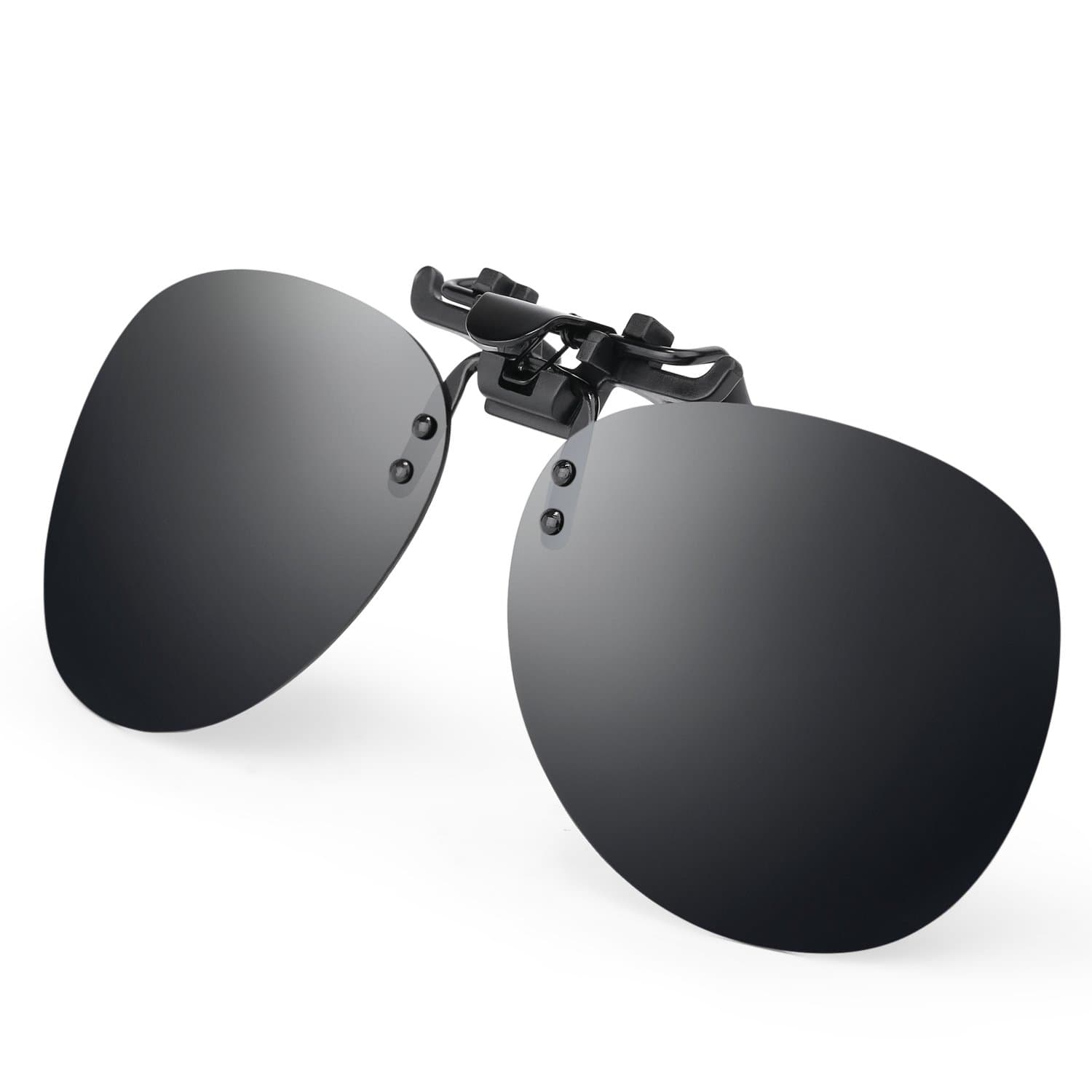 Black Grey Retro Polarized Clip