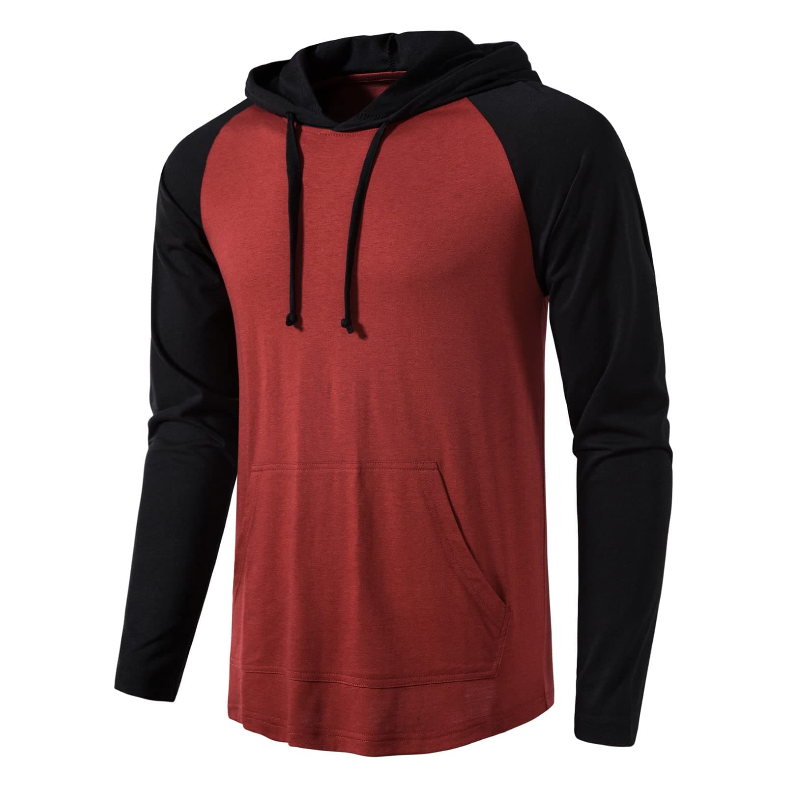 SIR7 Men's Gym Workout Active Long Sleeve Pullover Lightweight Hoodie Casual Hooded Sweatshirts