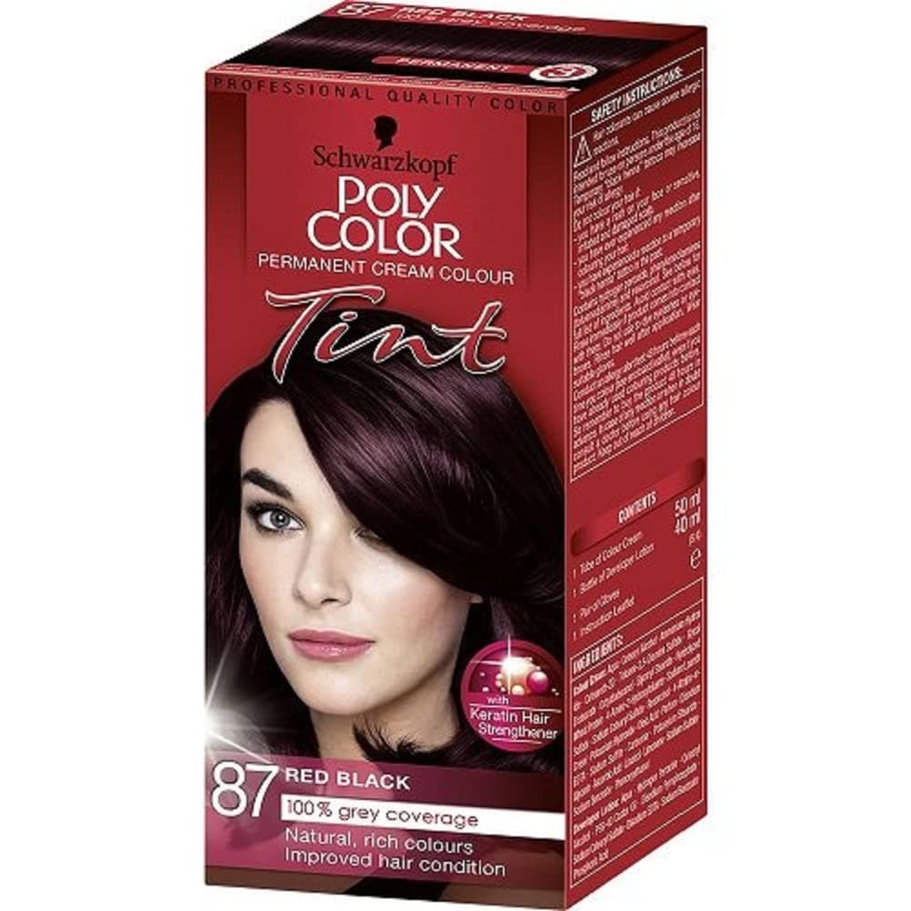 Poly Color Tint 87 Red Black (Pack of 3)