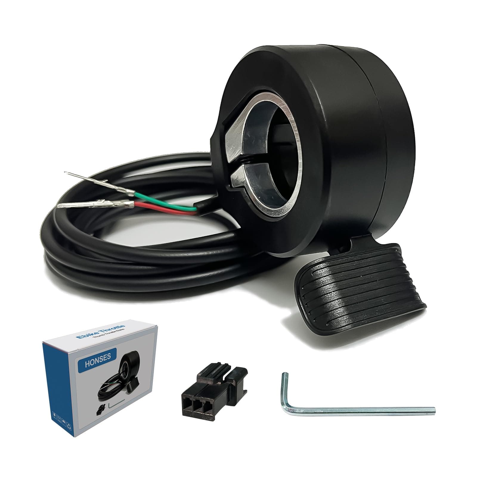 Thumb Throttle Ebike: Electric Scooter Throttle, Ebike Throttle, 7/8inch (22mm) Thumb Throttle Speed Control, 12V-72V Universal Controller for E-Bike Electric Scooters