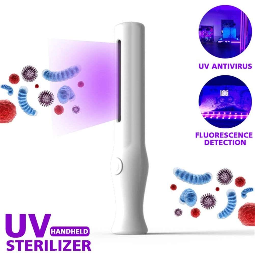 H&RB 2020 LED Light, UV Disinfection Lamp Handheld UV LED Stick Portable UV Sterilizer Stick