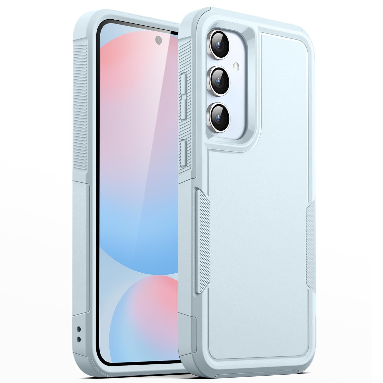 JETech Case for Samsung Galaxy S24 FE, Heavy Duty Dual-Layer Protection, Rugged Tough Shockproof Phone Cover with Matte Design (Blue)