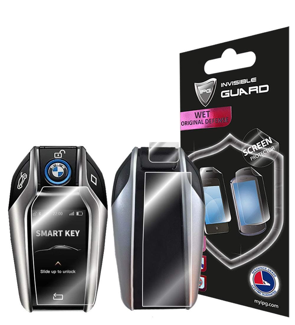IPG Made for BMW 3-4-5 Series Smart Key Display HydroGel Screen Protector Invisible Touch Screen Sensitive Ultra HD Clear Film Anti Scratch Skin Guard - Smooth/Self-Healing for BmwSmartkey