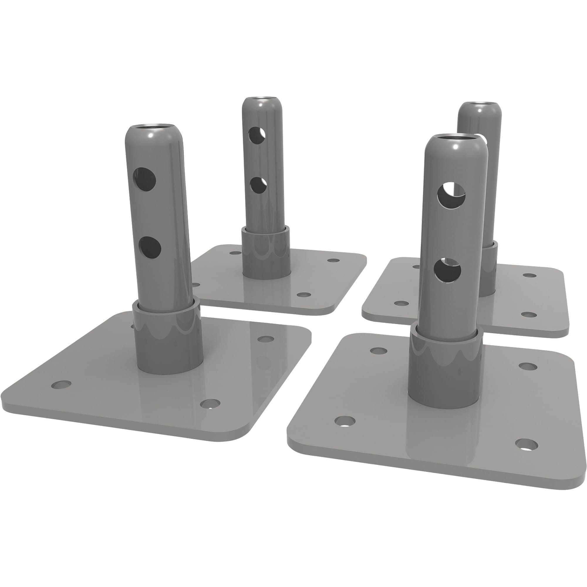 Base Plates for Baker Interior Fixed Scaffolds - Set of 4, Model Number I-IBBF4